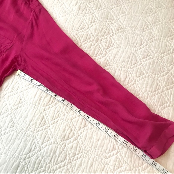 Soft Surroundings Pink Button Down Pop Over Blouse - Picture 7 of 12